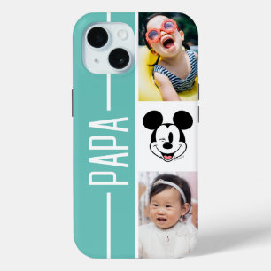 Coque Pour iPhone 15 Photos personnalisés Mickey Mouse Winking