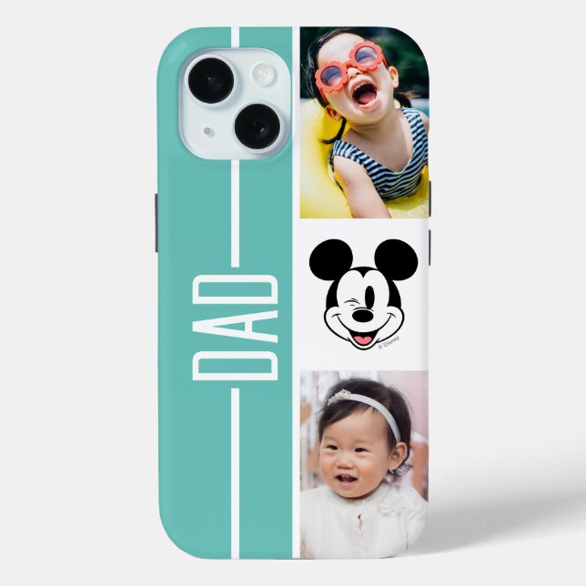 Coques Case-Mate iPhone Photos personnalisés | Mickey Mouse Winking (Verso)