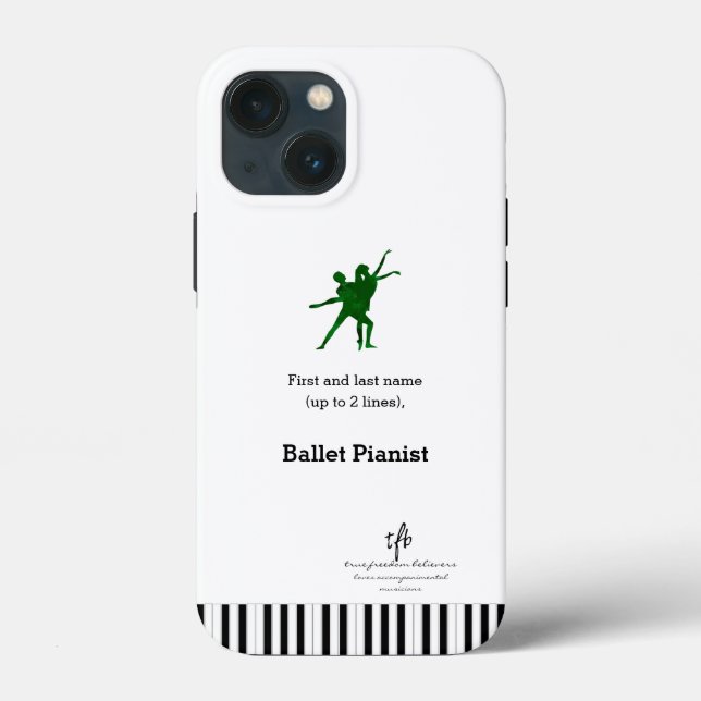 Coques Case-Mate iPhone Pianiste de Ballet I PDD Deep Green (Verso)