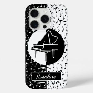 Coque iPhone 15 Pro Piano-amant personnalisé art