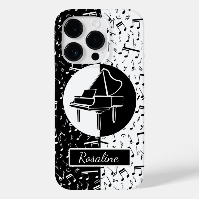 Coques Case-Mate iPhone Piano-amant personnalisé art (Verso)