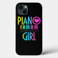 Piano Girl Funny Pianist notes musicales Keybo de