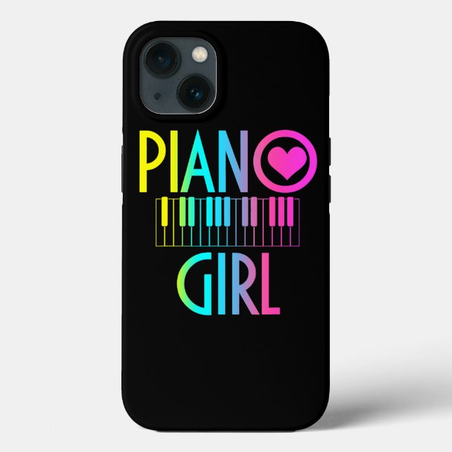 Coques Case-Mate iPhone Piano Girl Funny Pianist notes musicales Keybo de  (Verso)