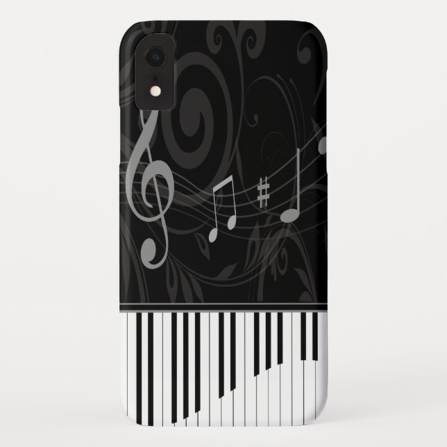Coques Case-Mate iPhone Piano lunatique et notes musicales (Dos)