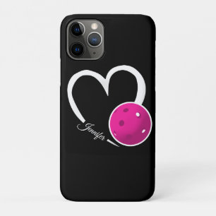 Case-Mate iPhone Case Pickleball Amour Coeur blanc Magenta Pickleball