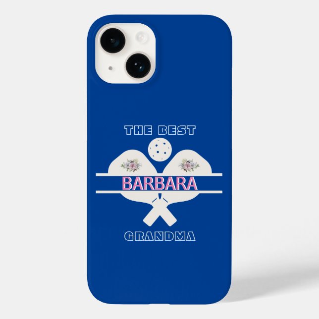 Coques Case-Mate iPhone Pickleball Best Grand-mère Paddle Floral (Verso)