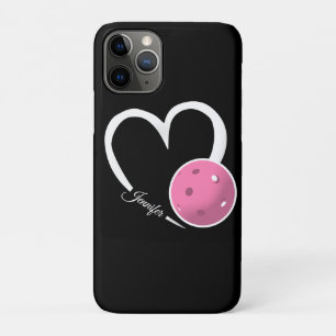 Case-Mate iPhone Case Pickleball Love Personnalisé Ball Blanc et Rose