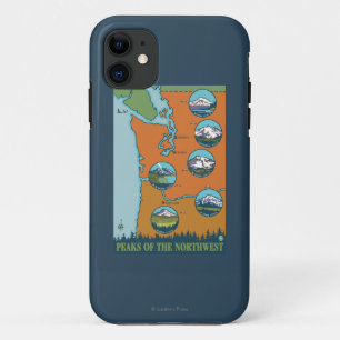 Etui iPhone Case-Mate Pics du Nord-Ouest - 5 montagnes différentes