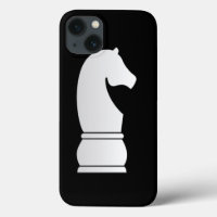 Pièce d'échecs de chevalier blanc