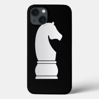 iPhone 13 Coque Pièce d'échecs de chevalier blanc