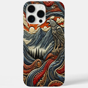 Coques iPhone 16 Pro Max Pièce maîtresse d'aigle en cuir