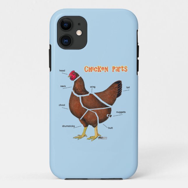 Coques Case-Mate iPhone Pièces de poulet (Dos)