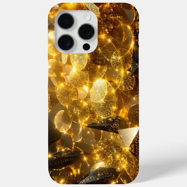 Coques Case-Mate iPhone Pièces de Rune d'or (Verso)