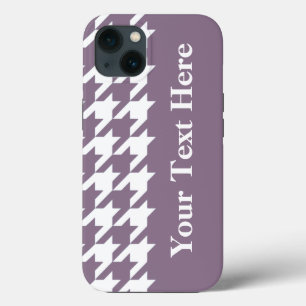 iPhone 13 Coque Pied de fond élégant Lavender avec texte personnal