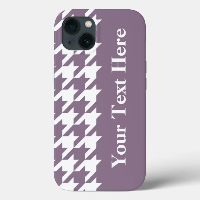 Coques Case-Mate iPhone Pied de fond élégant Lavender avec texte personnal (Verso)
