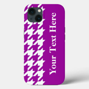 Case-Mate iPhone Case Pied de fond élégant violet avec texte personnalis