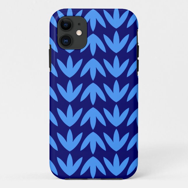 Coques Case-Mate iPhone Pieds d'oiseaux - Bleu bébé et Navy.pdf (Dos)