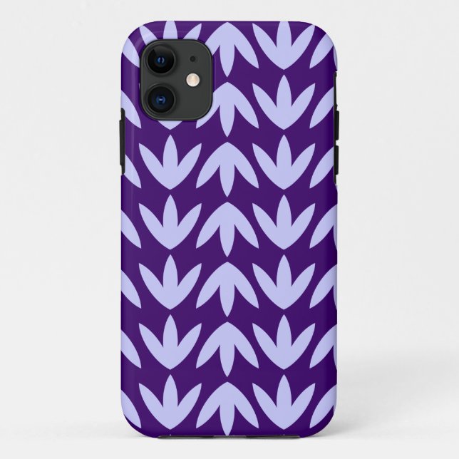Coques Case-Mate iPhone Pieds d'oiseaux - Poudre bleu et violet profond.pd (Dos)