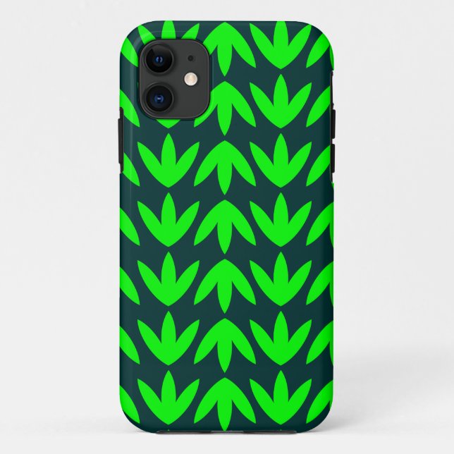 Coques Case-Mate iPhone Pieds d'oiseaux - Vert et Vert foncé.pdf (Dos)
