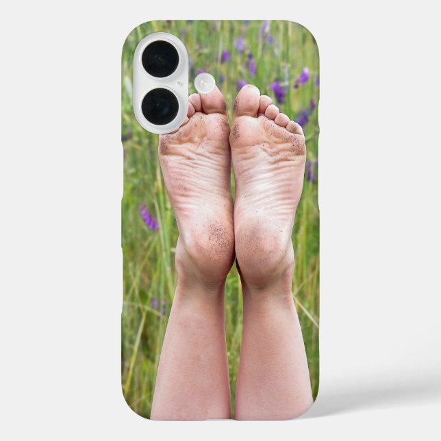 Coques Case-Mate iPhone pieds nus sales en fleur sauvage (Verso)