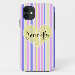 Case-Mate iPhone Case Pieron en étain (poires, geel, wit en roze)