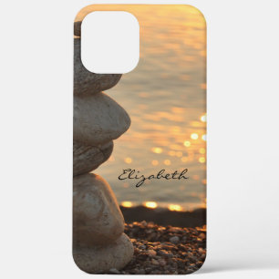 Case-Mate iPhone Case Pierres Zen Coucher de soleil sur l'océan