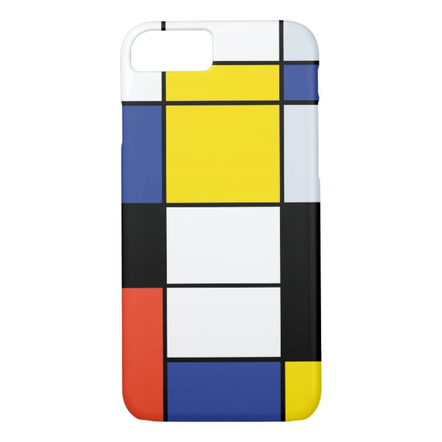 Coques Case-Mate iPhone Piet Mondrian Composition A - Art Moderne Abstrait (Dos)