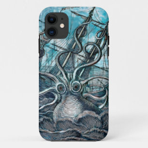 Case-Mate iPhone Case Pieuvre géante Mer Bleue Monstre Voilier