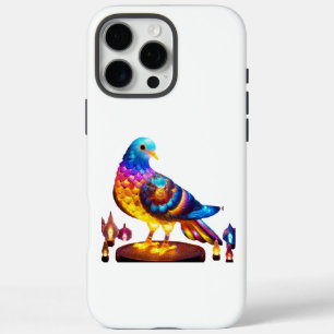 Coques iPhone 16 Pro Max Pigeon urbain rayonnant