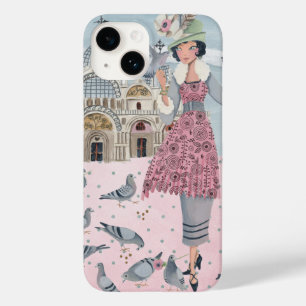 Coque Pour iPhone 14 Pigeons fille à Venise Italie   Iphone 7 plus Coqu