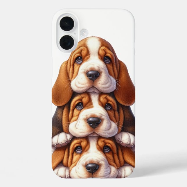 COQUES Case-Mate iPhone PILE ADORABLE BASSET HOPY CHIENS (Verso)