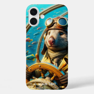 Coques iPhone 16 Plus Pilote Wombat mignon Imaginaire sous-marin