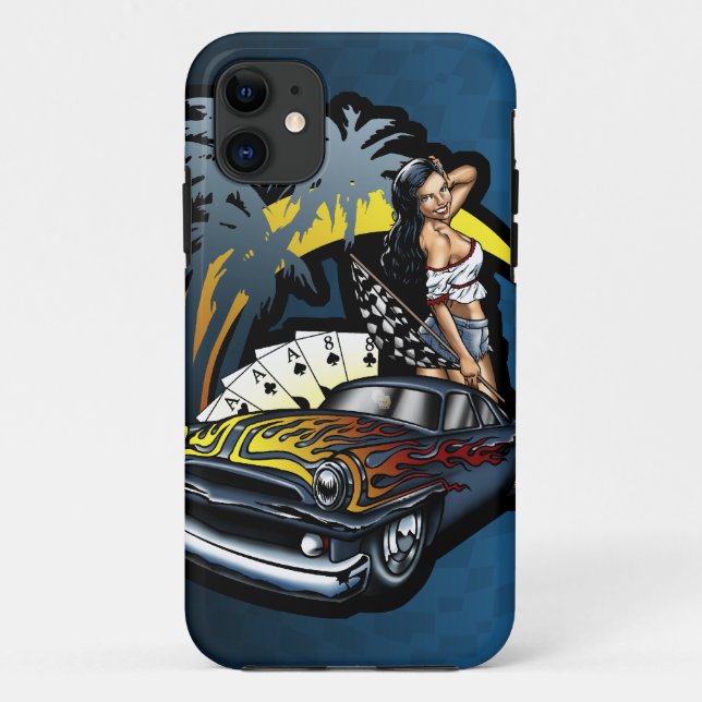 Coques Case-Mate iPhone Pin de hot rod de Cali Dreamin vers le haut de (Dos)
