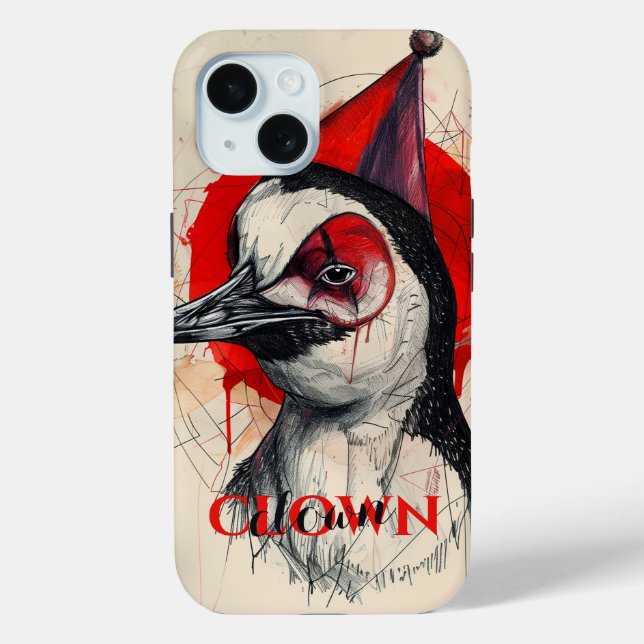 Coques Case-Mate iPhone Pingouin clown (Verso)