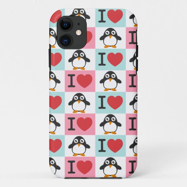 Coques Case-Mate iPhone Pingouin d'amour pour l'iPhone 5 (Dos)