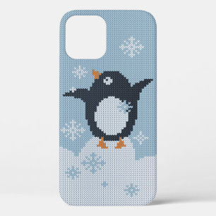 Case-Mate iPhone Case Pingouin nue flocons de neige Fêtes d'hiver