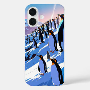 Coque Pour iPhone 16 Pingouins d'hiver