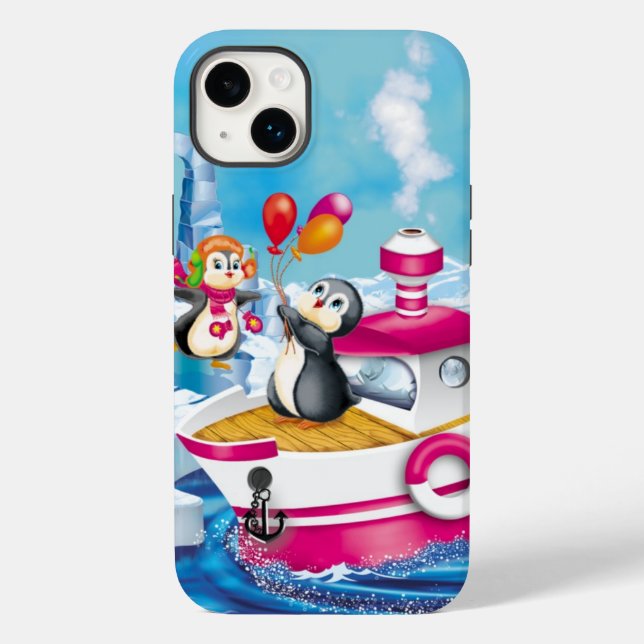 Coques Case-Mate iPhone pingouins en Antarctique (Verso)
