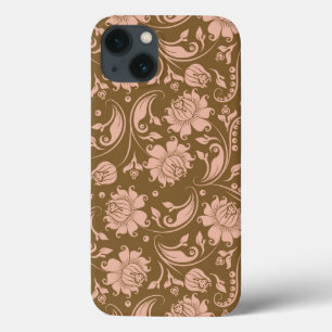 Case-Mate iPhone Case Pink and Brown Floral