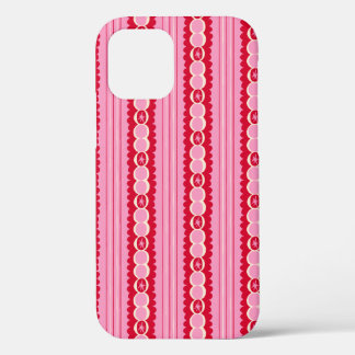 Case-Mate iPhone Case Pink and Red Starburst Wavy Stripe