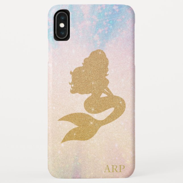 Coques Case-Mate iPhone *~* Pink Blue Sparkle Gold Parties scintillant Mer (Dos)