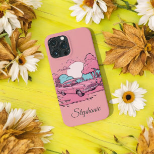 Case-Mate iPhone Case Pink Car Sunset Boss Lady Girlfriend Cadeau