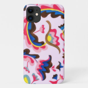 Case-Mate iPhone Case Pink Flower Art Style Vintage Téléphone
