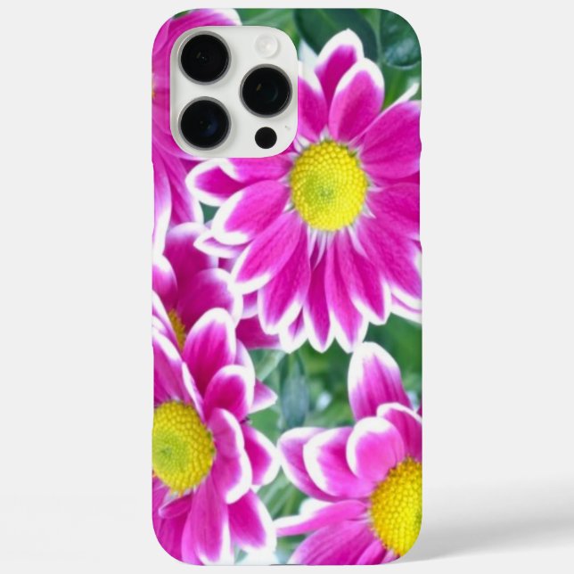 Coques Case-Mate iPhone Pink Flowers  (Verso)