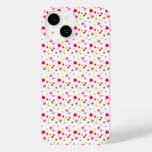 Coque Pour iPhone 14 Pink Love Hearts Valentines Day