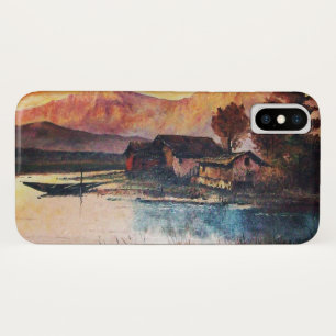 COQUES POUR iPhone PINK MOUNTAINS LAC ALPINE SUNSET PAYSAGE