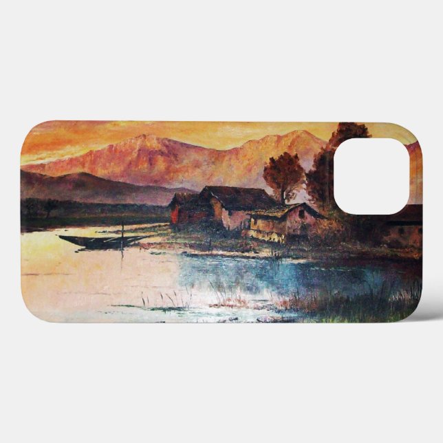 COQUES Case-Mate iPhone PINK MOUNTAINS LAC ALPINE SUNSET PAYSAGE (Verso (horizontal))