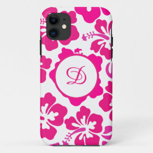 Case-Mate iPhone Case Pink tropical Hawaii Hibiscus motif floral
