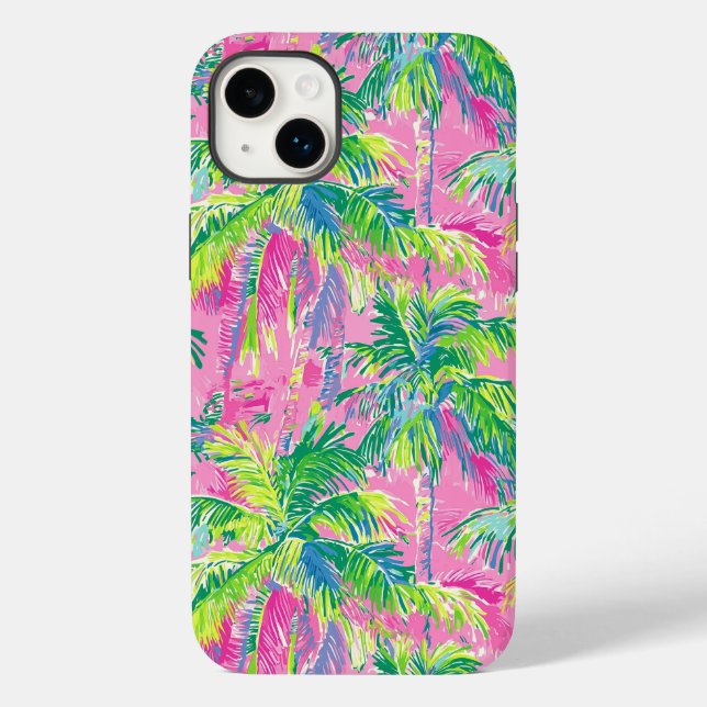 Coques Case-Mate iPhone Pink Tropical Preppy (Verso)