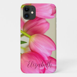 Case-Mate iPhone Case Pink Tulips Personalize